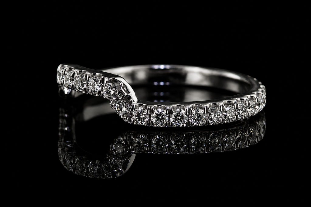 Curved Diamond Contour Band (band035)