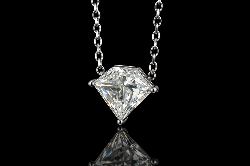 Kite-Cut Diamond Solitaire Pendant (pend099)