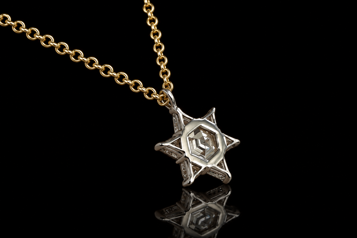 Diamond Star of David  Pendant (David001)