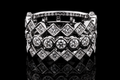 Three-Row Princess Cut and Round Cut Diamond Band (band701)
