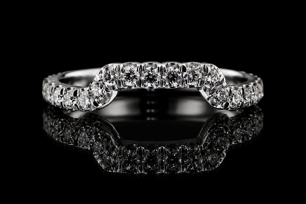 Curved Diamond Contour Band (band035)