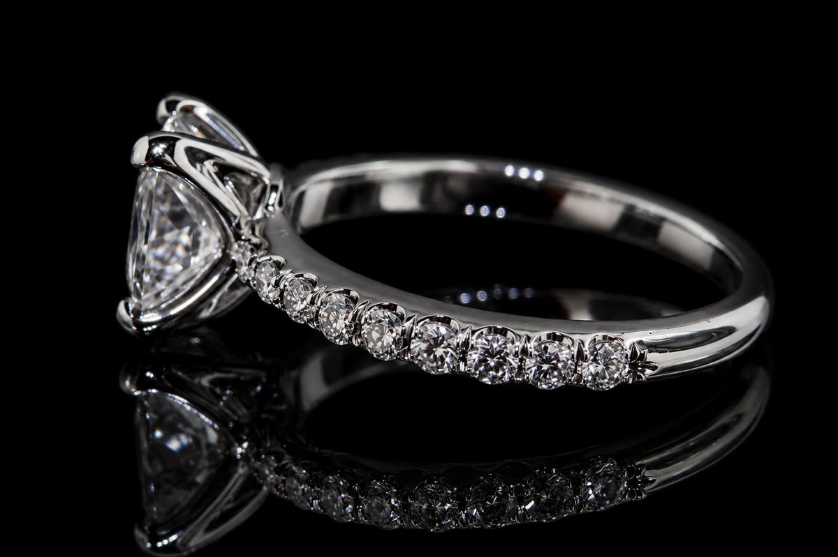 Princess Cut Diamond Solitaire Engagement Ring (eng167)