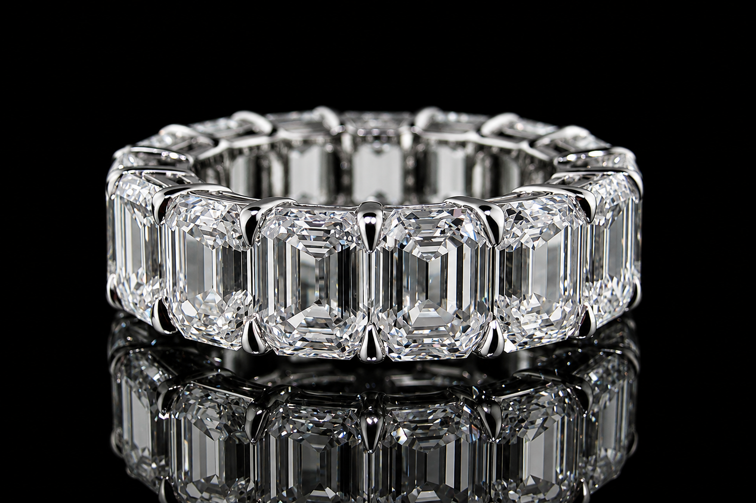 Emerald-Cut Diamond Eternity Band (band043)