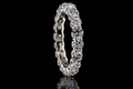 Round Diamond Shared-Prong Platinum Eternity Band (band089)
