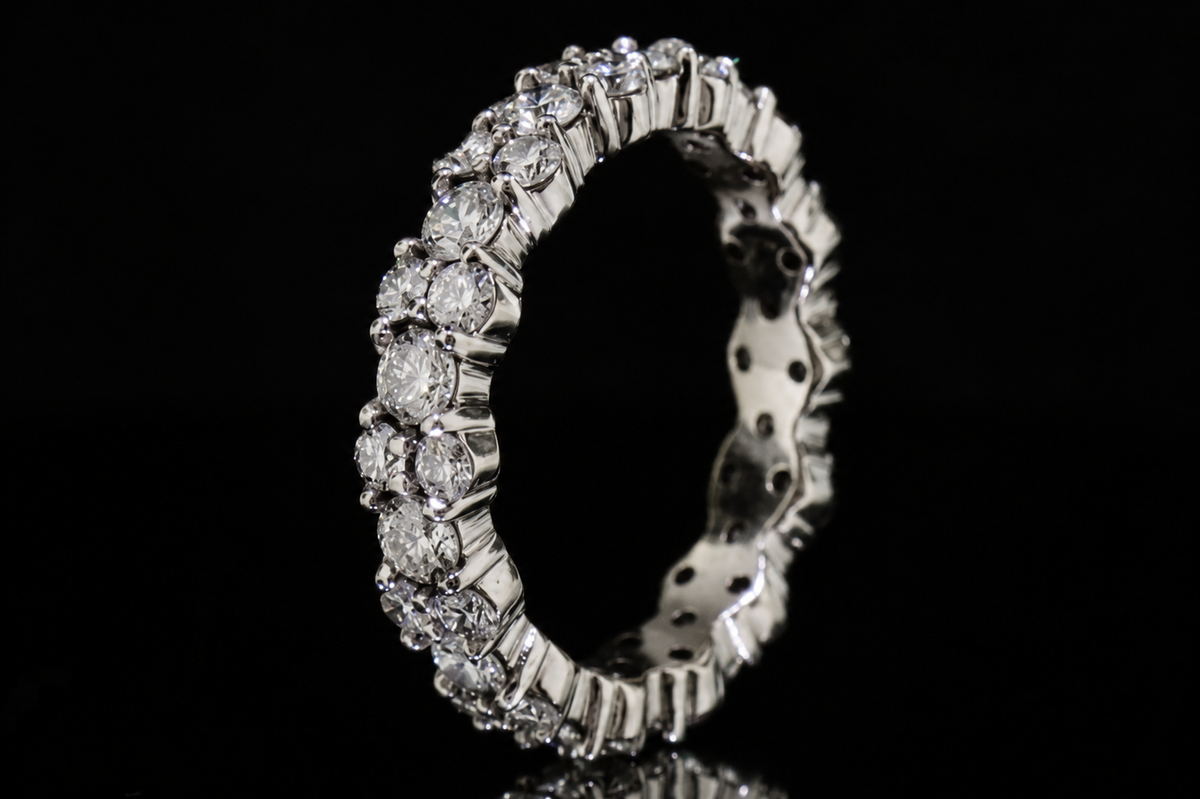 Mixed-Size Round Diamond Eternity Band (band125)
