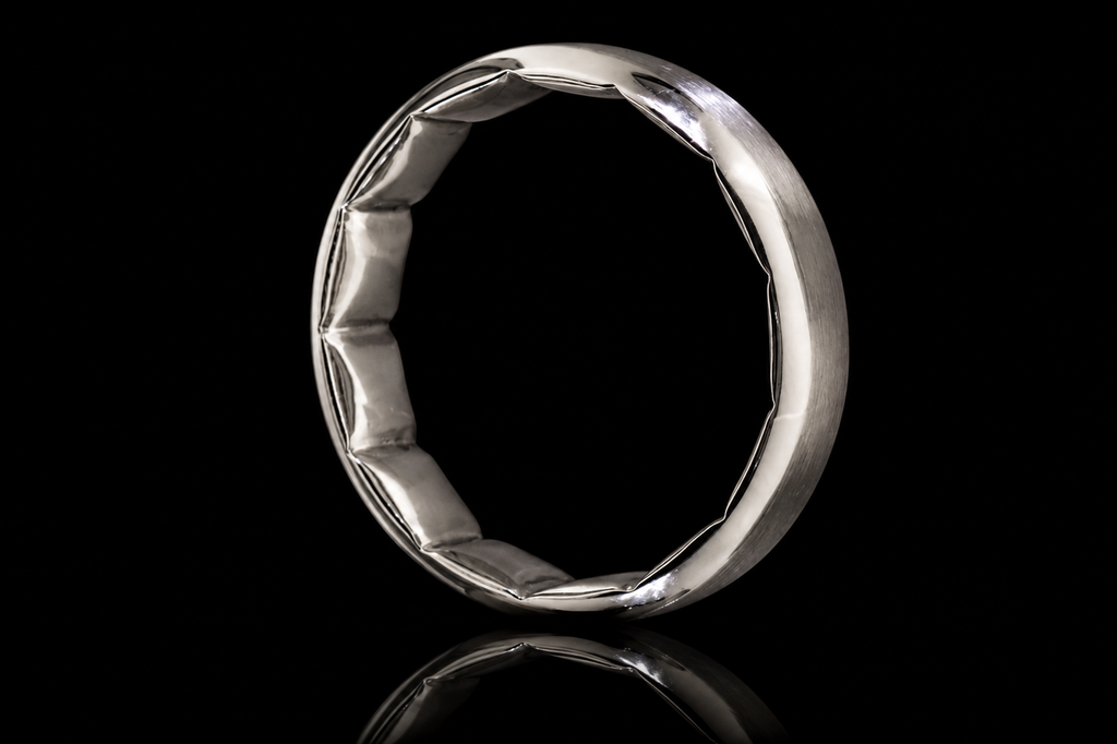 Brushed Platinum Men’s Band (band88)