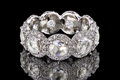 Rose-Cut Diamond Halo Eternity Band (band172)