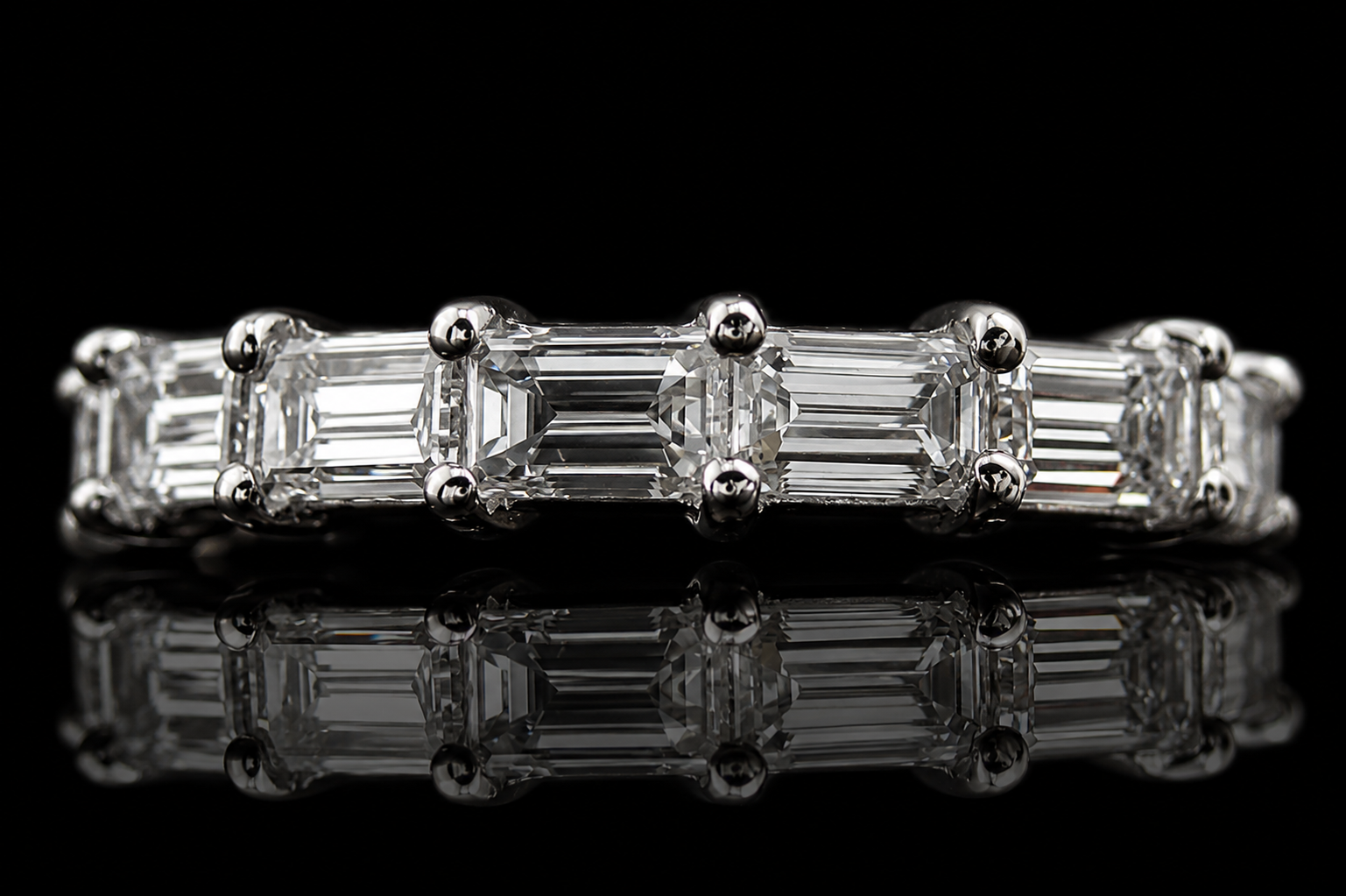 Emerald-Cut Diamond Eternity Band (band070)