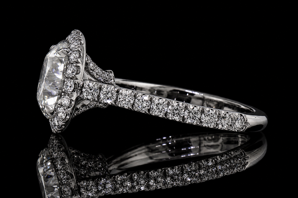 Round Halo Engagement Ring (eng368)