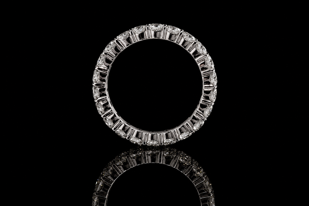 Platinum Shared-Prong Diamond Eternity Band (band118)