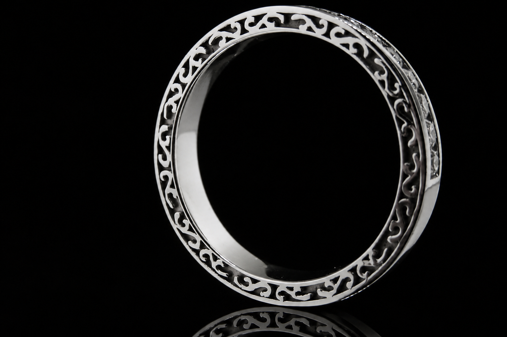 Princess-Cut Diamond Channel Band (band037)