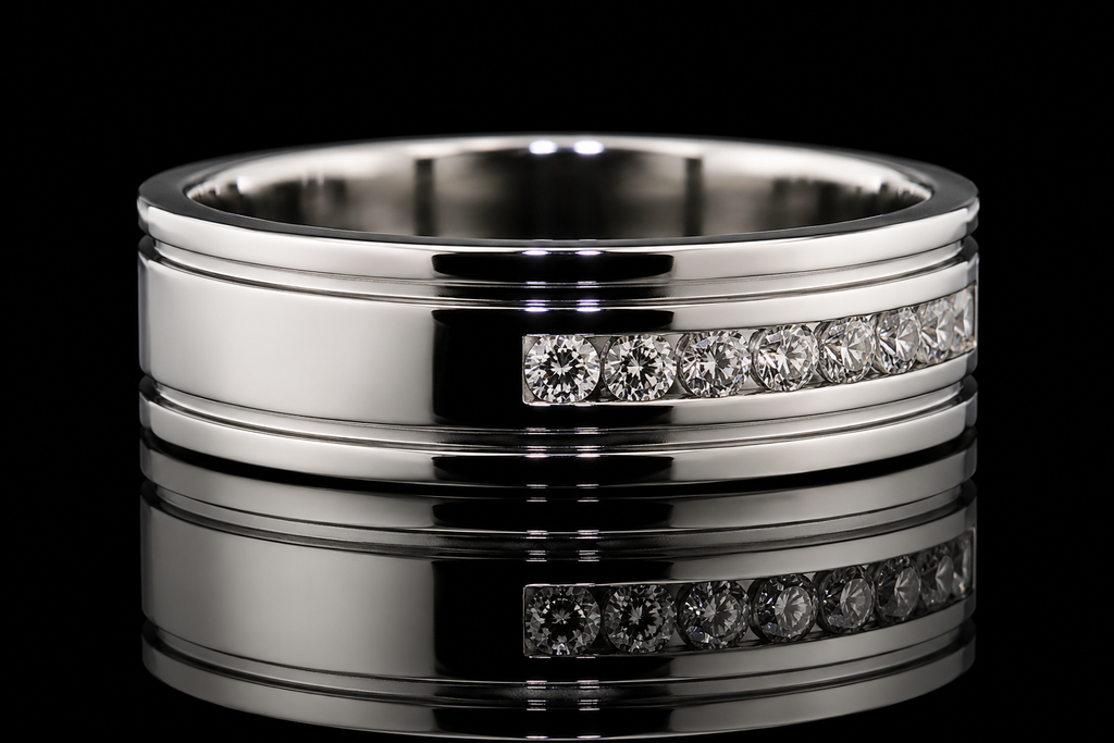 Channel-Set Round Diamond Band (band044)