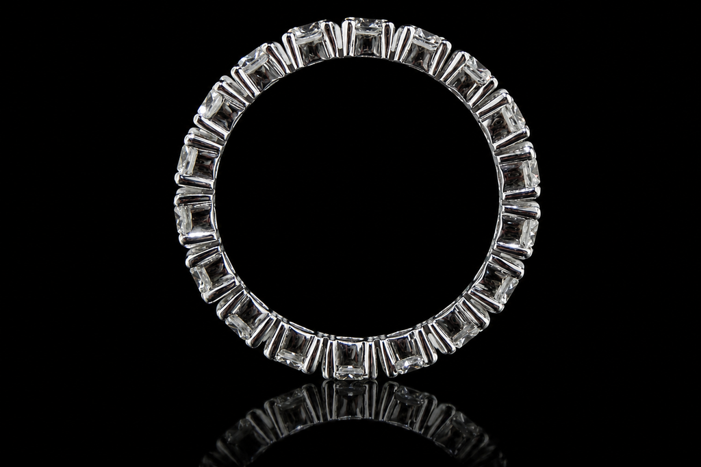 Round Diamond Platinum Eternity Band (band078)