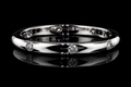 Bezel-Set Round Diamond Platinum Band (band101)