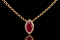 Ruby & Diamond Marquise Pendant (Pend-MQ001)