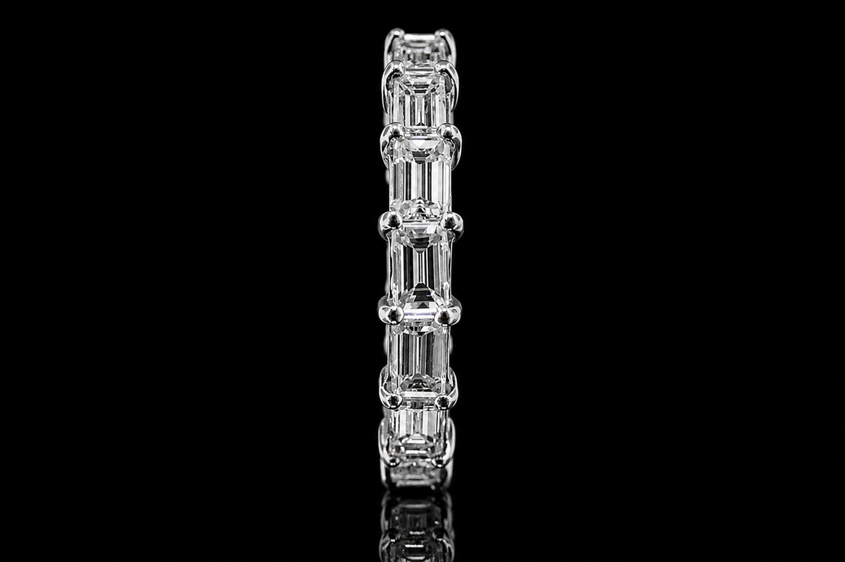 Emerald-Cut Diamond Eternity Band (band070)