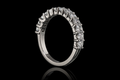 Princess-Cut Diamond Platinum Wedding Band (band093)