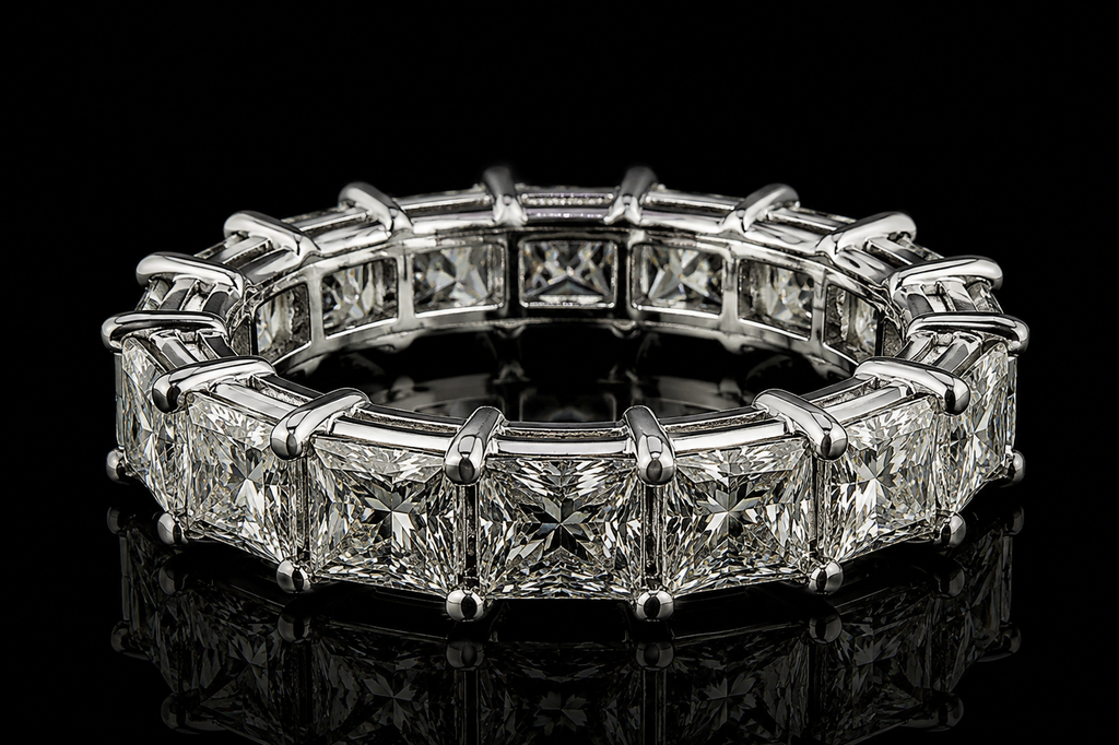 Princess-Cut Diamond Eternity Band (band069)