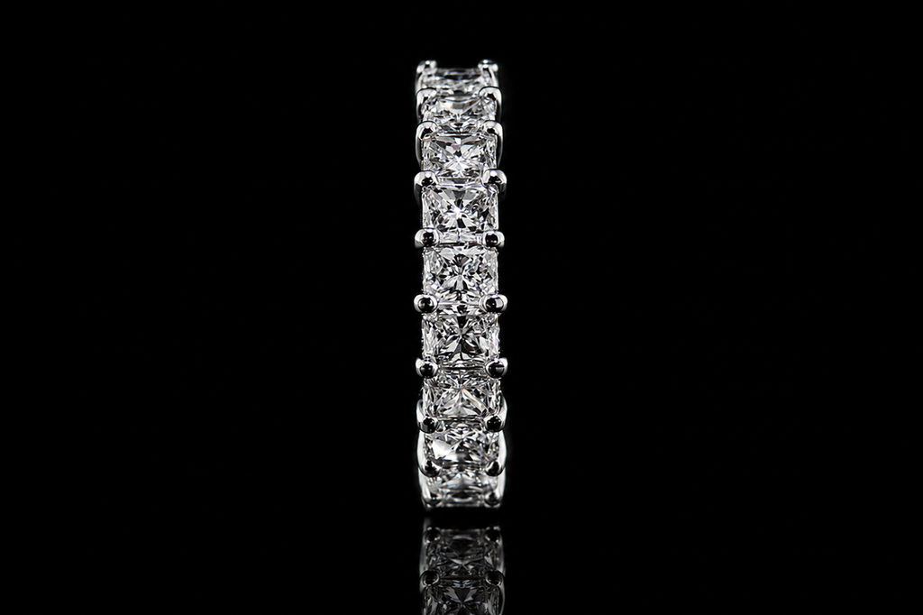 Princess-Cut Diamond Eternity Band (band047)