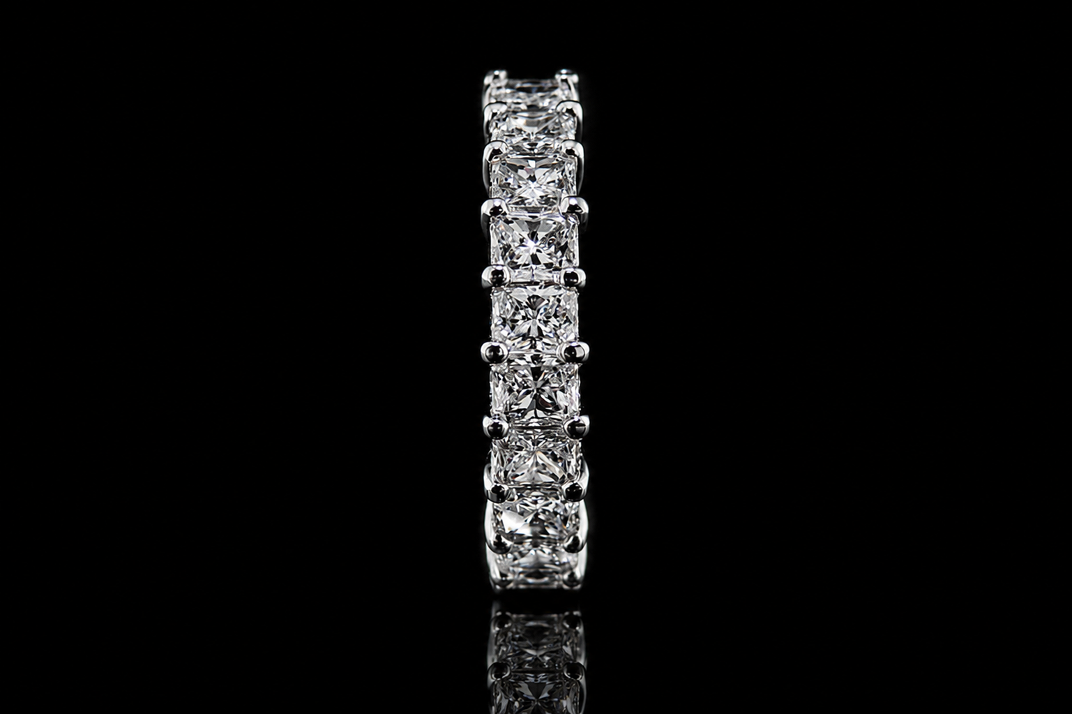 Princess-Cut Diamond Eternity Band (band047)
