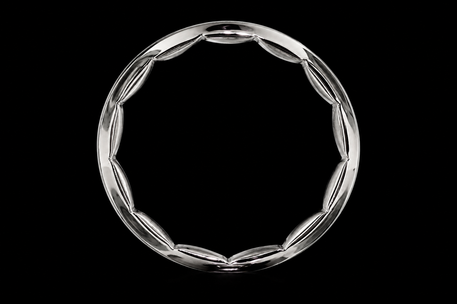 Brushed Platinum Men’s Band (band88)