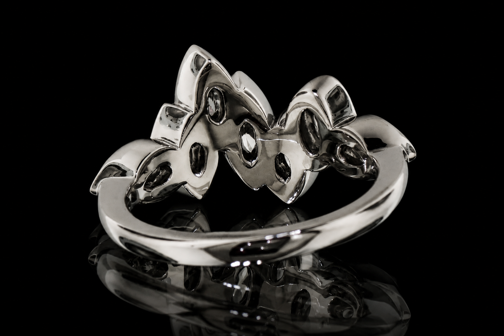 Platinum Mixed-Shape Diamond Ring (band156)