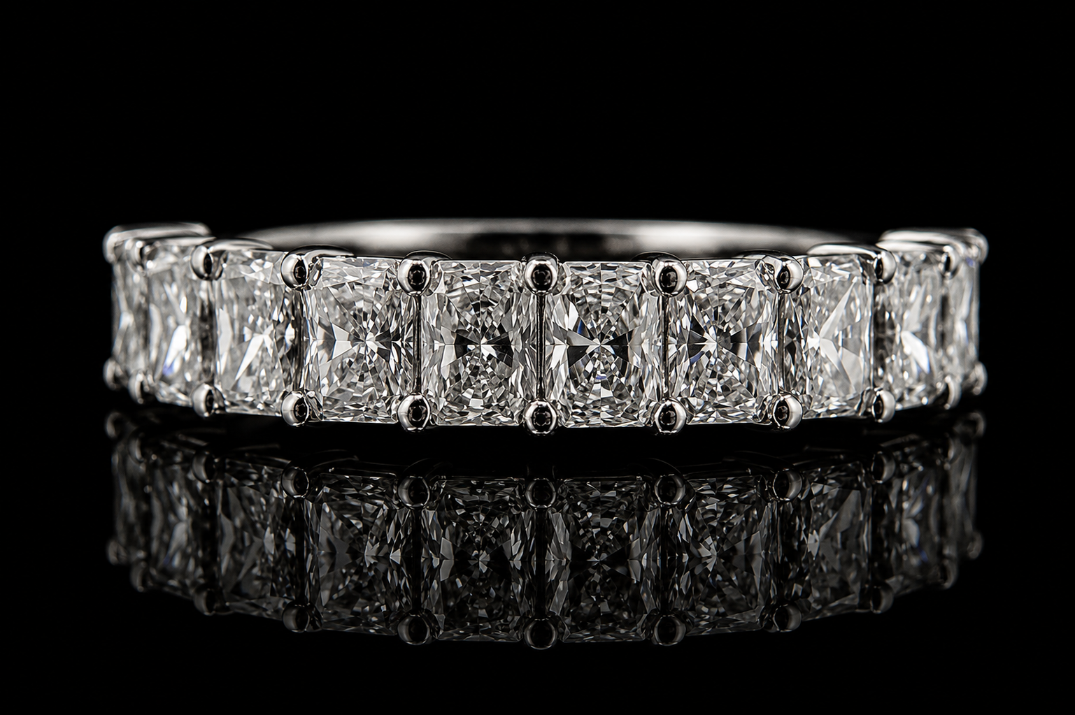 Radiant Cut Diamond Band (band072)
