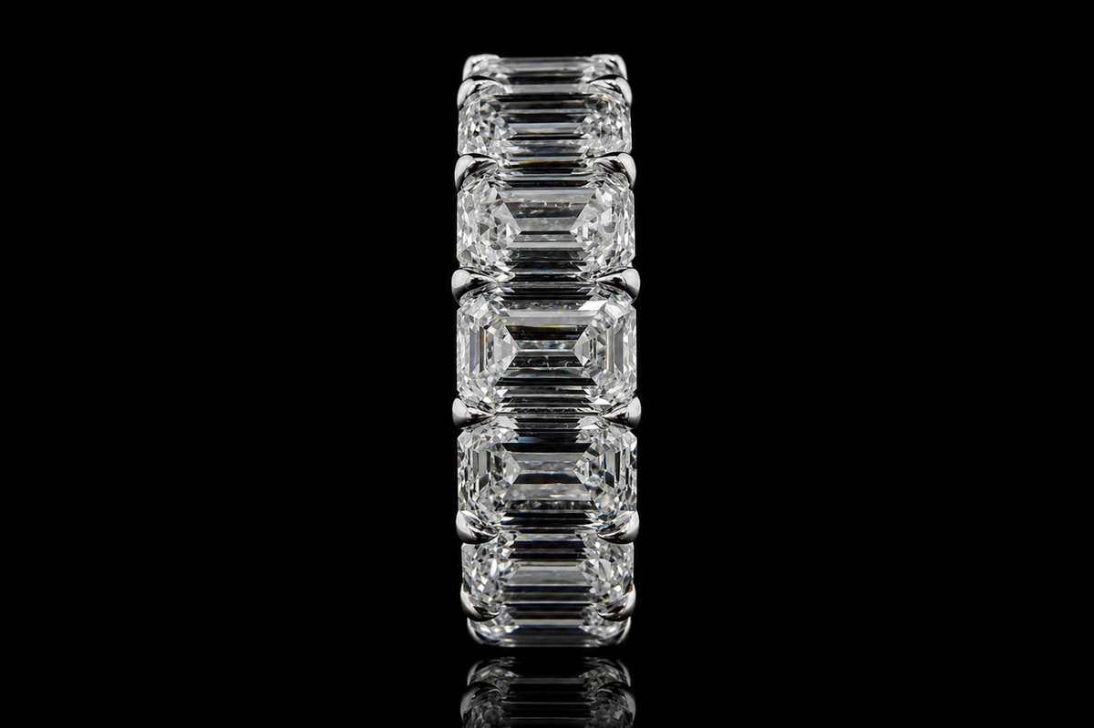 Emerald-Cut Diamond Eternity Band (band043)