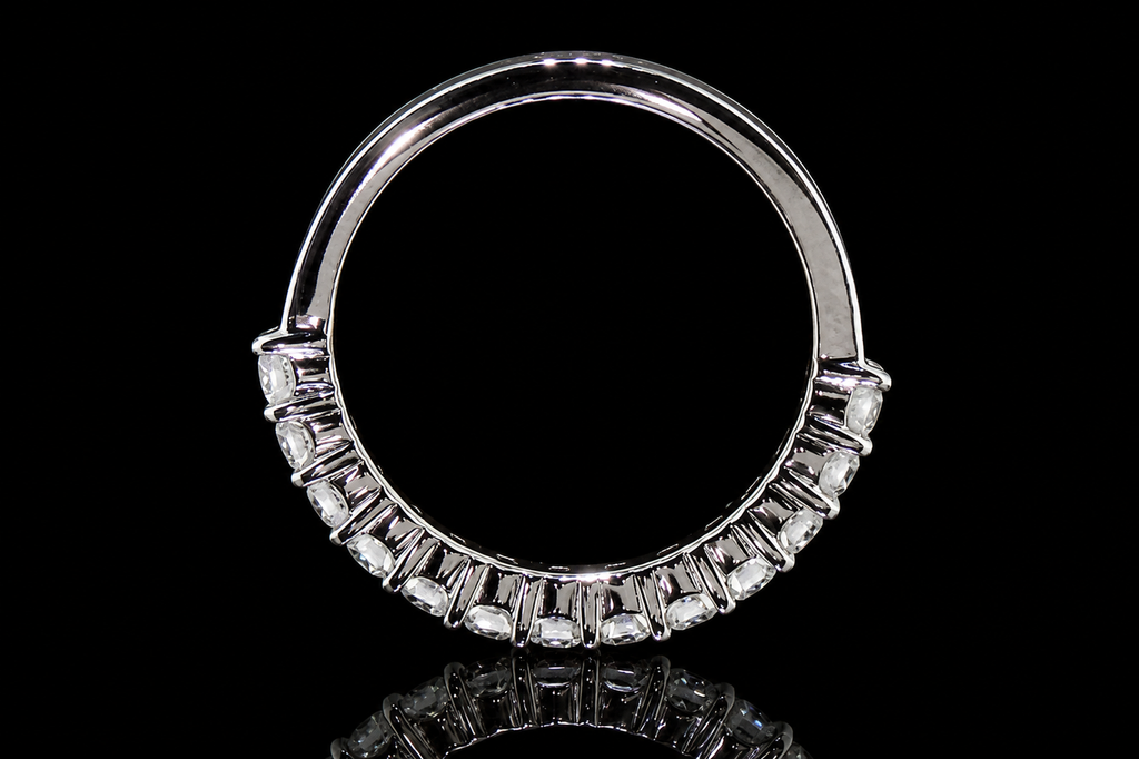 Round Diamond Half-Eternity Band (band126)
