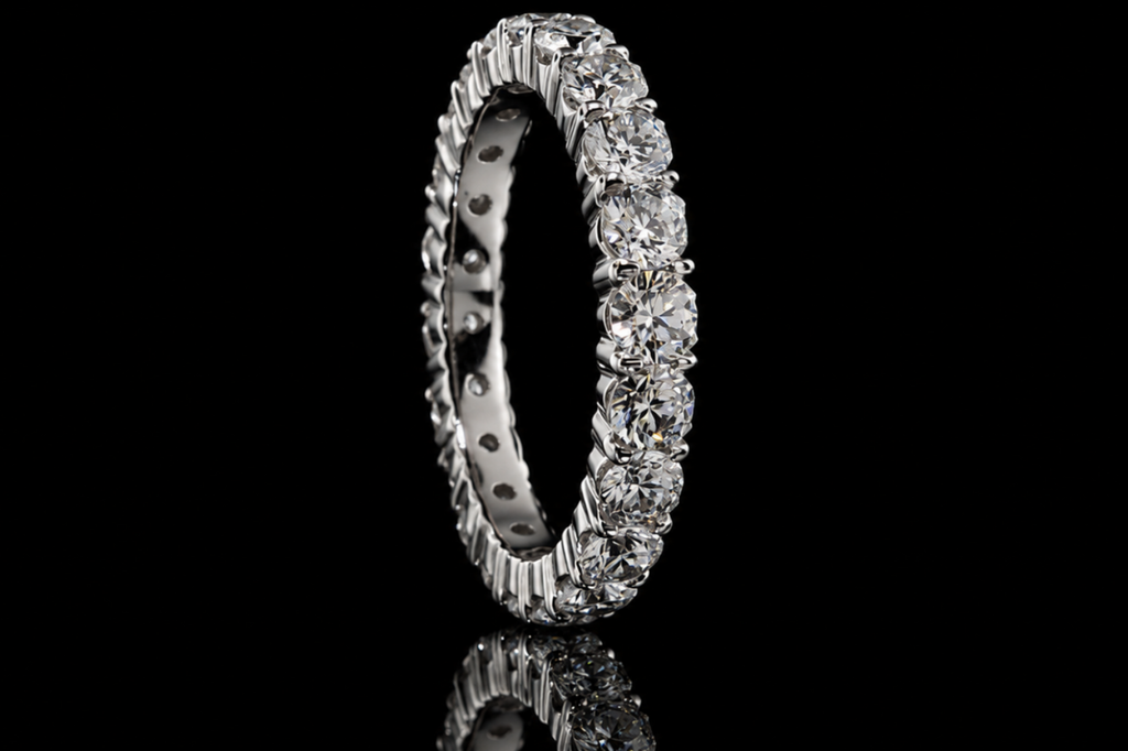 Platinum Shared-Prong Diamond Eternity Band (band118)