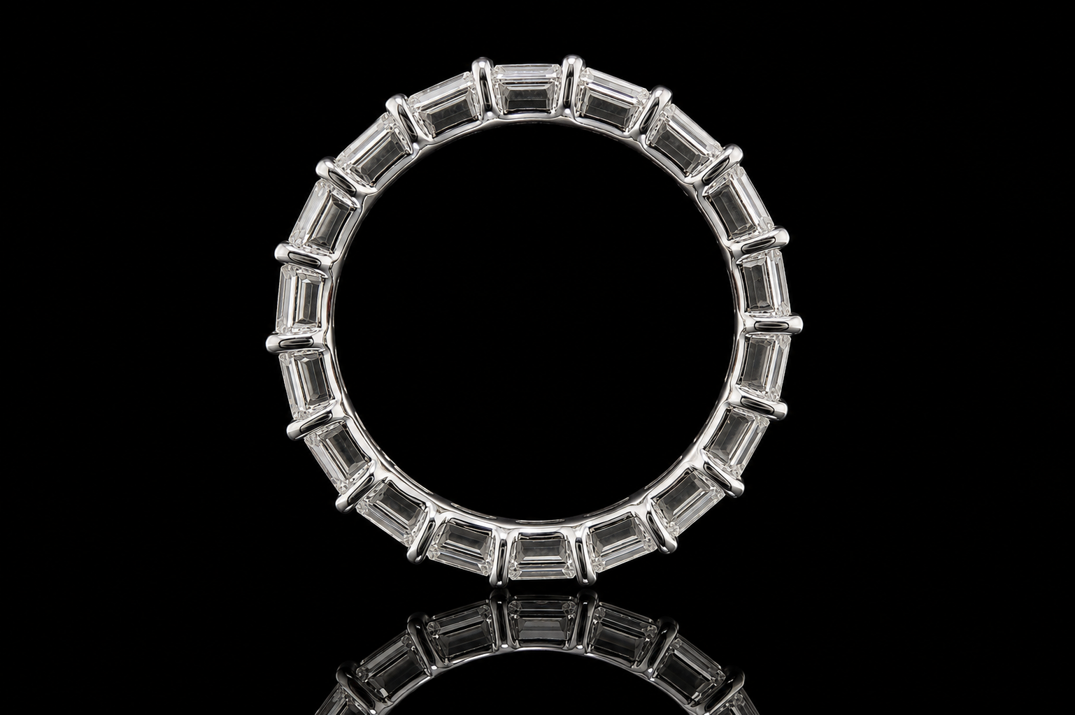 Emerald-Cut Diamond Eternity Band (band070)