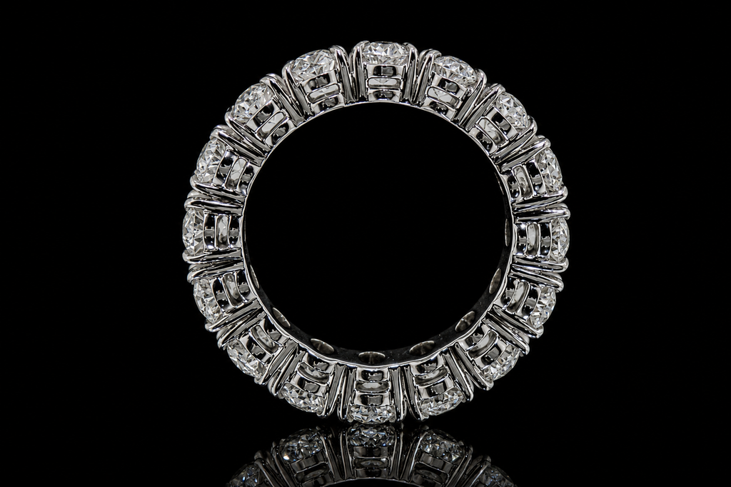 Platinum Oval Diamond Eternity Band (band144)