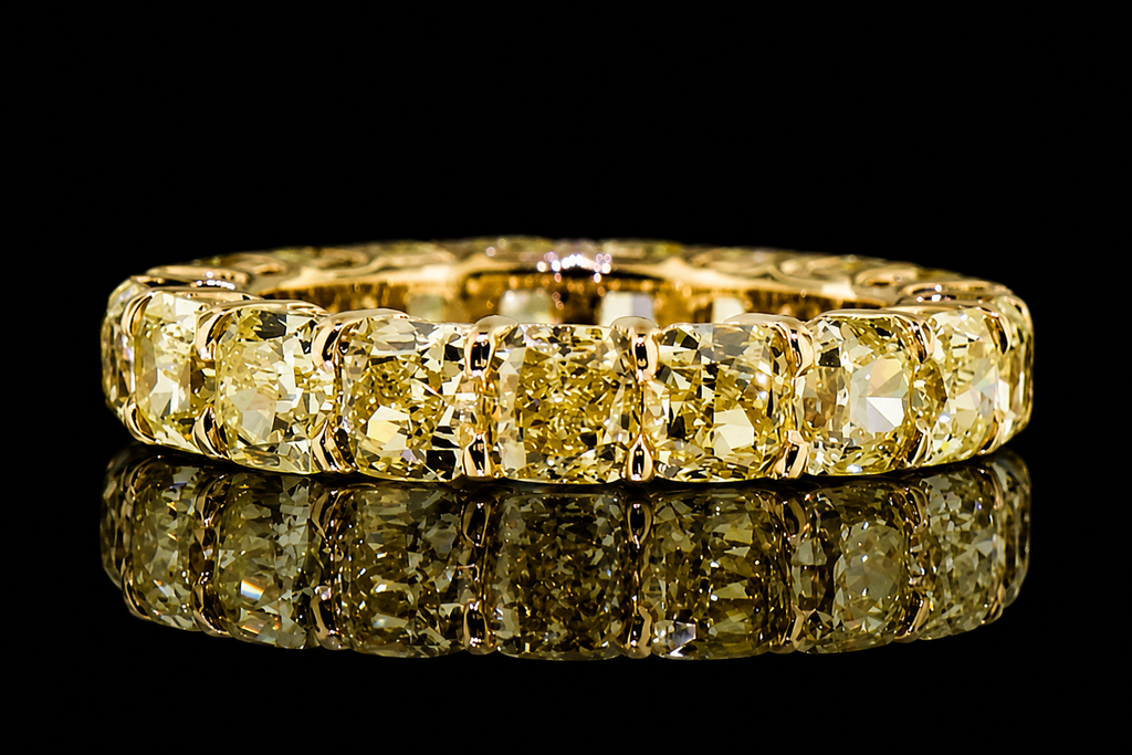 Yellow Diamond Eternity Band (band137)