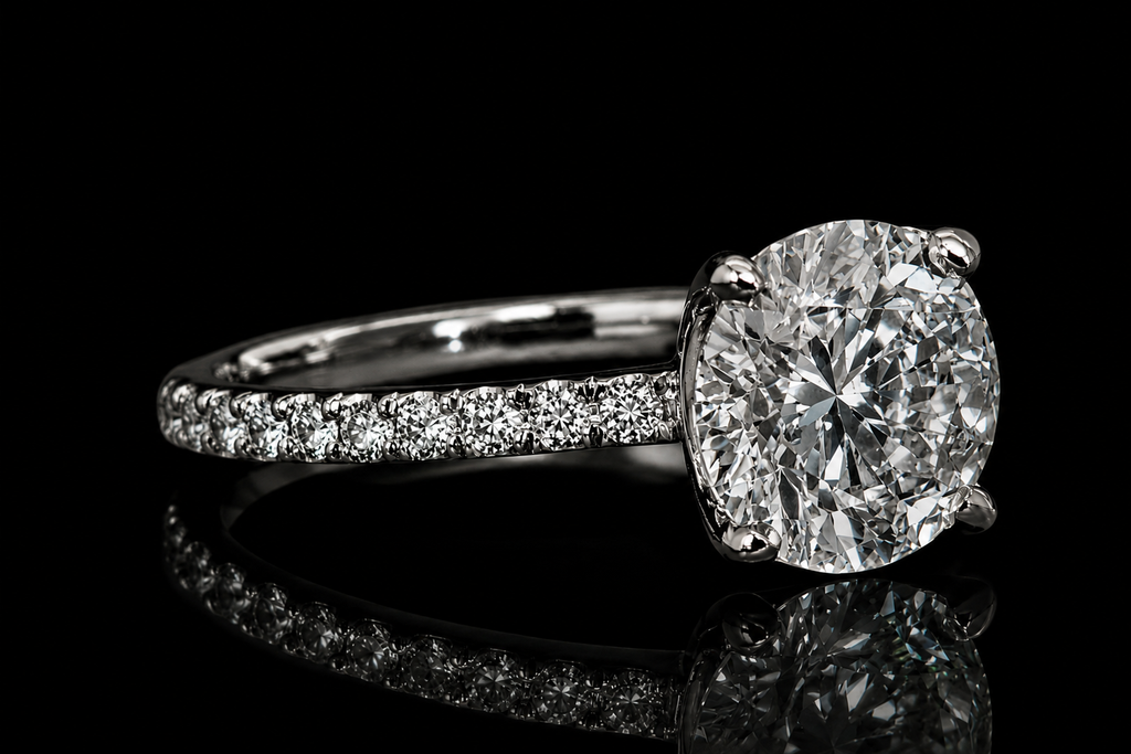 Round Brilliant Diamond Solitaire Engagement Ring (eng768)