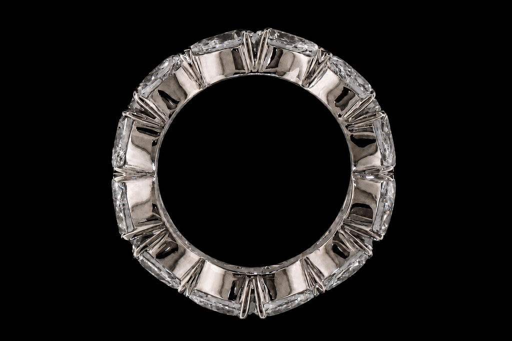 Platinum Pear-Shaped Diamond Eternity Band (band151)