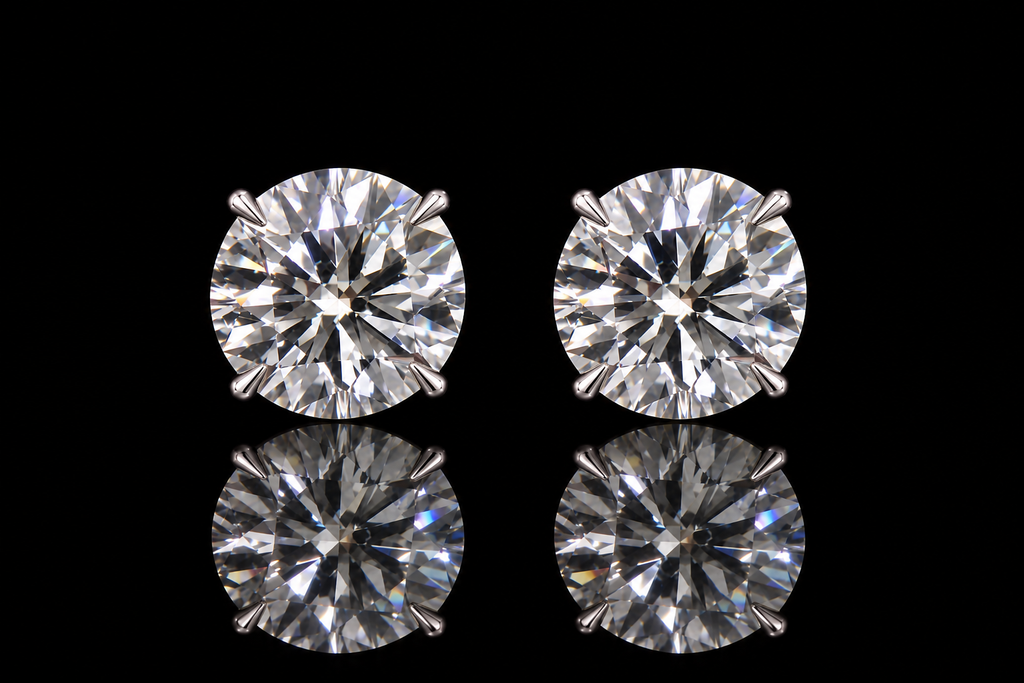 Sapphire & Diamond Double Jacket Halo Earrings (ear069)