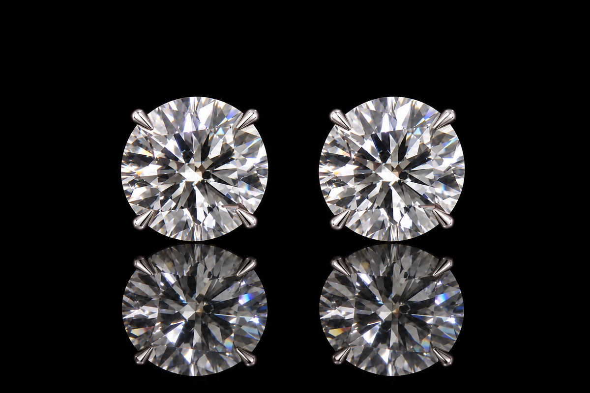 Sapphire & Diamond Double Jacket Halo Earrings (ear069)