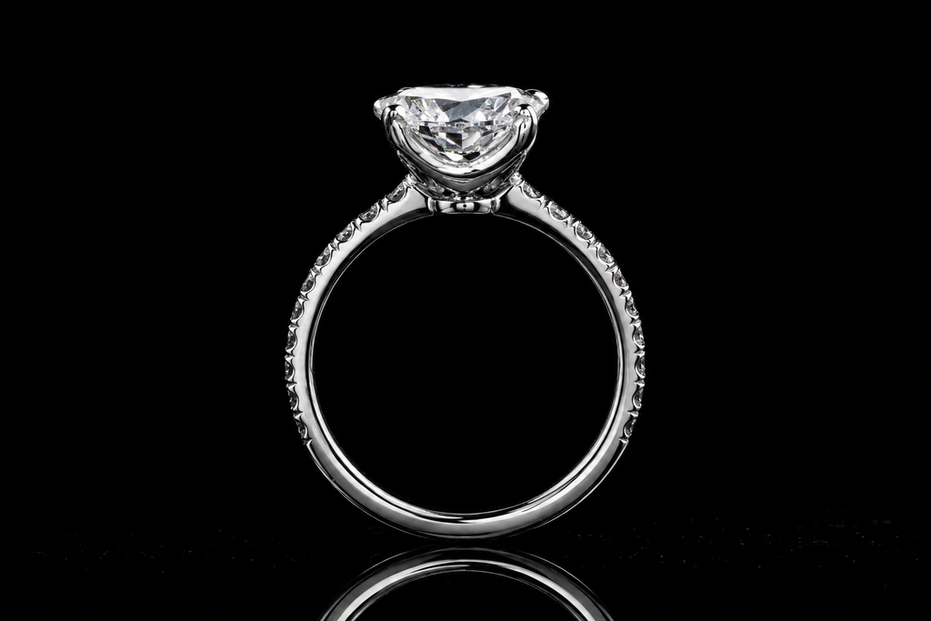 Round Brilliant Diamond Solitaire Engagement Ring (eng768)