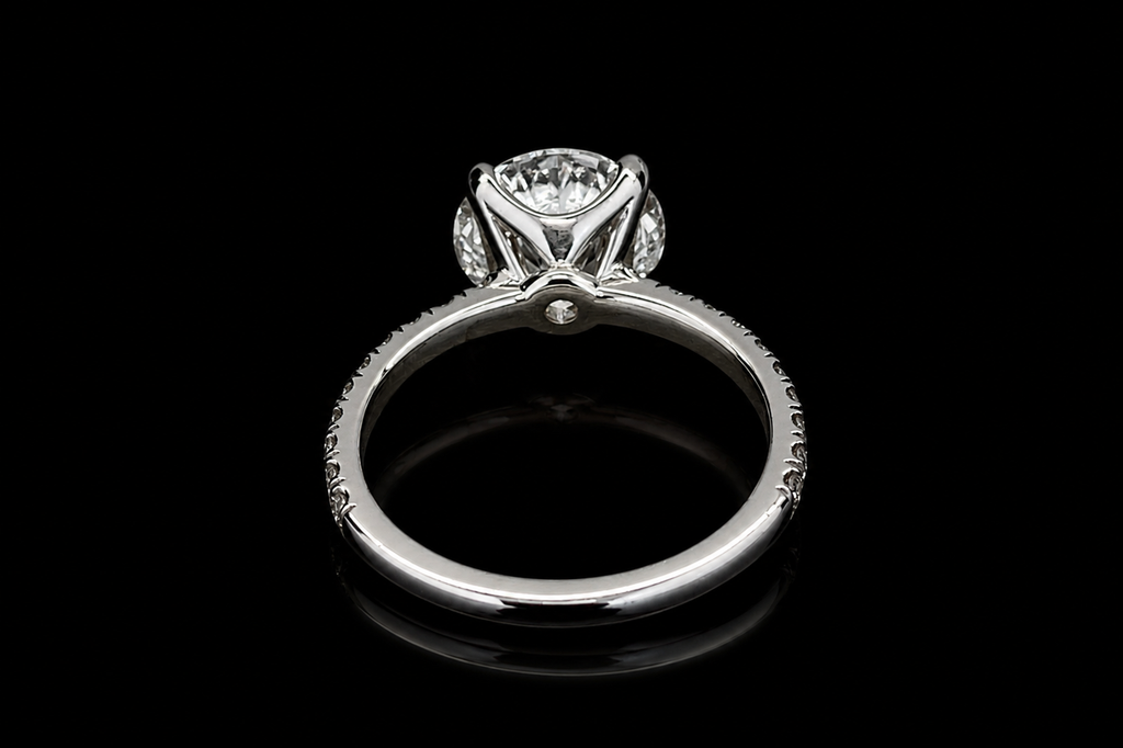 Round Brilliant Diamond Solitaire Engagement Ring (eng768)