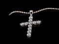 1.8ctw Round cut cross pendant (cross001)