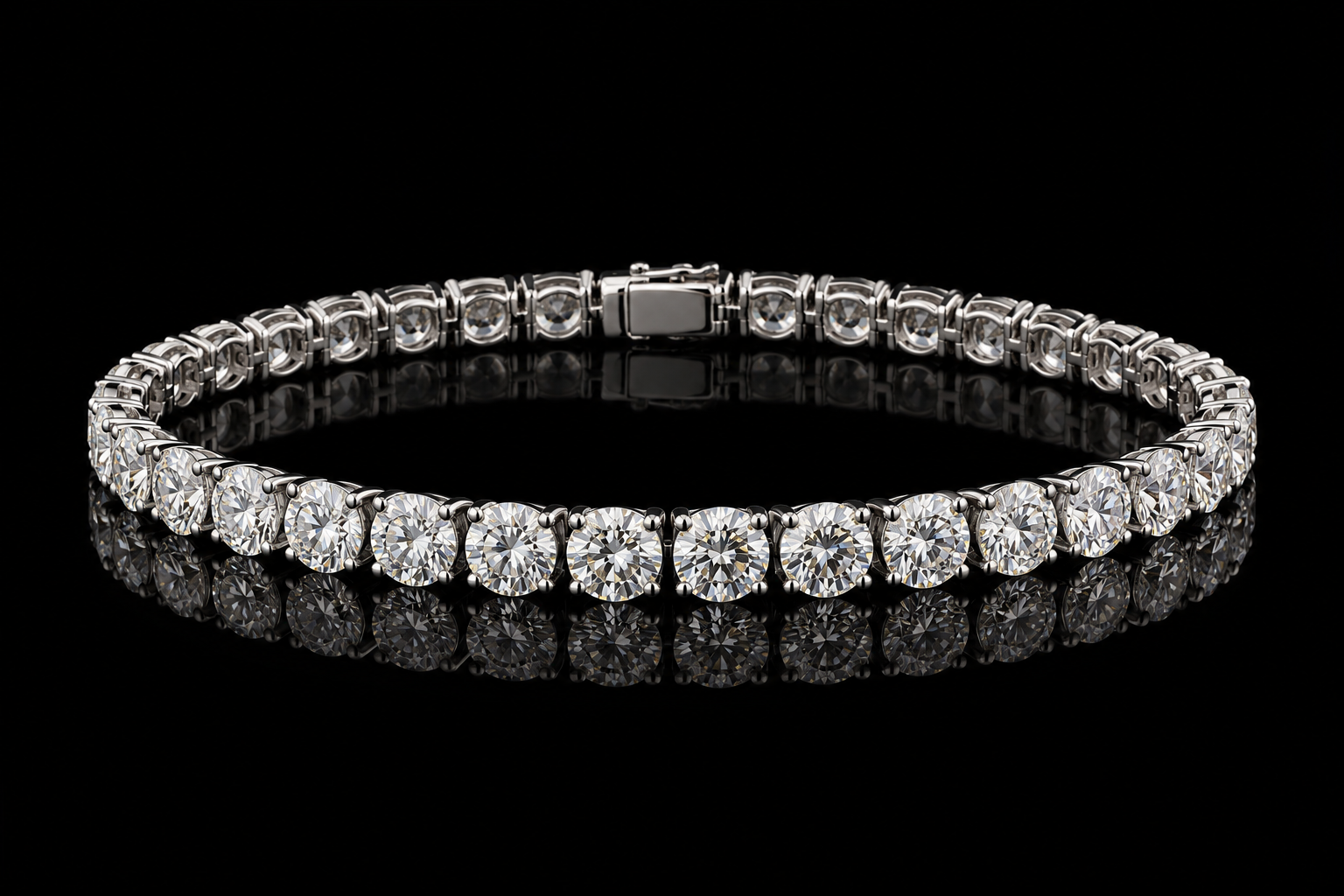 Classic Round Diamond Tennis Bracelet (brac001)