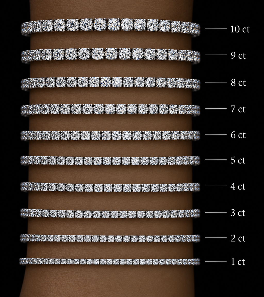 Classic Round Diamond Tennis Bracelet (brac001)