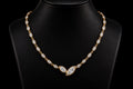 Marquise Diamond Bezel Necklace (pend-MQ1)