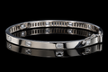 Emerald-Cut Diamond Station Bangle (brac041)