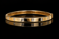 Emerald-Cut Diamond Station Bangle (brac039)