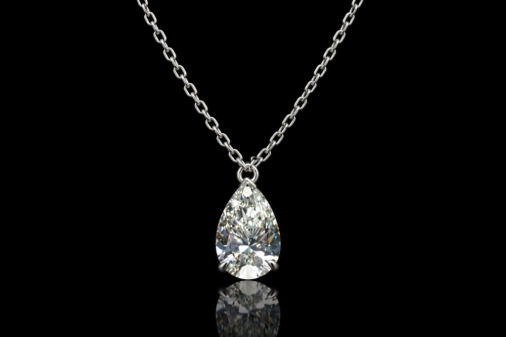 Pear Diamond Pendant (pend130)