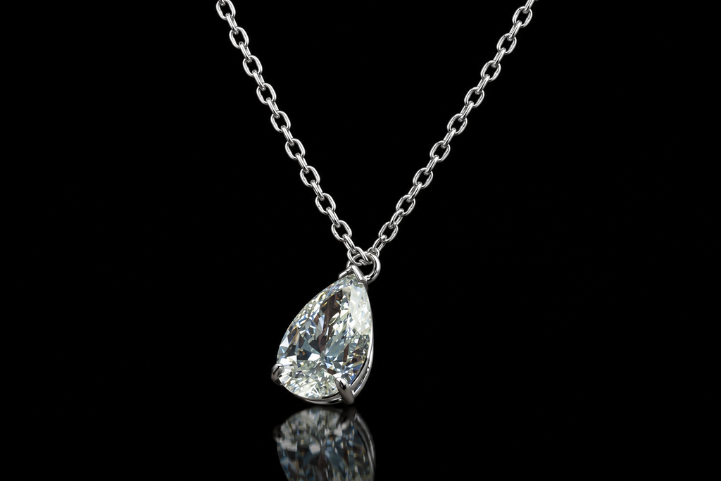 Pear Diamond Pendant (pend130)