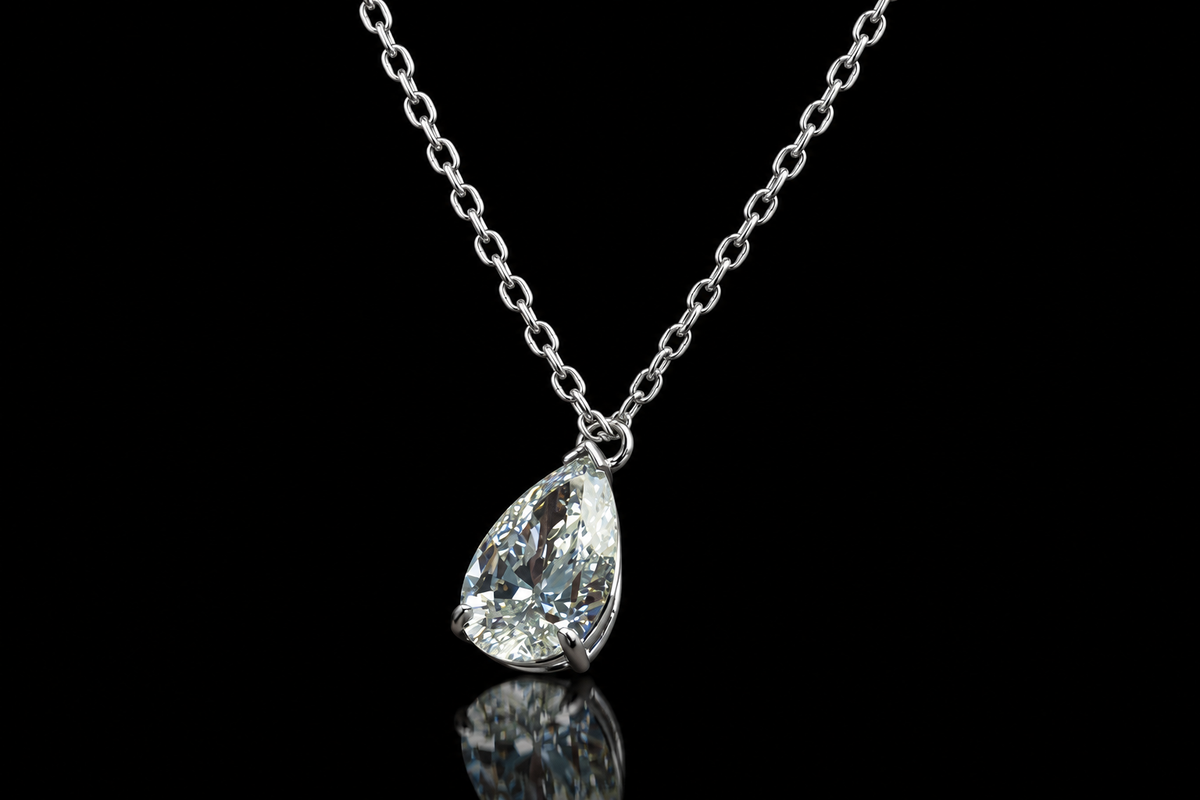 Pear Diamond Pendant (pend130)