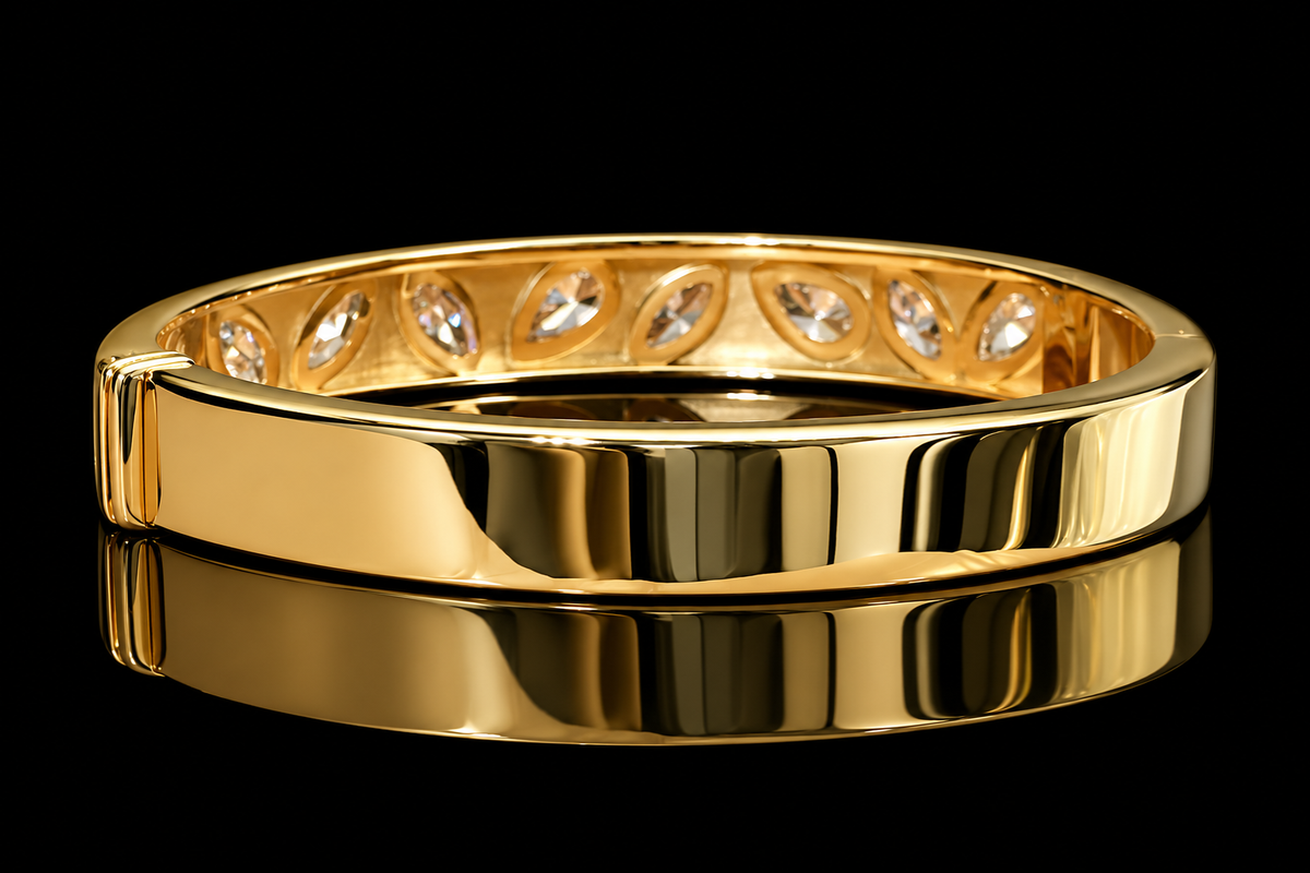 Marquise & Pear Diamond Bangle (brac046)