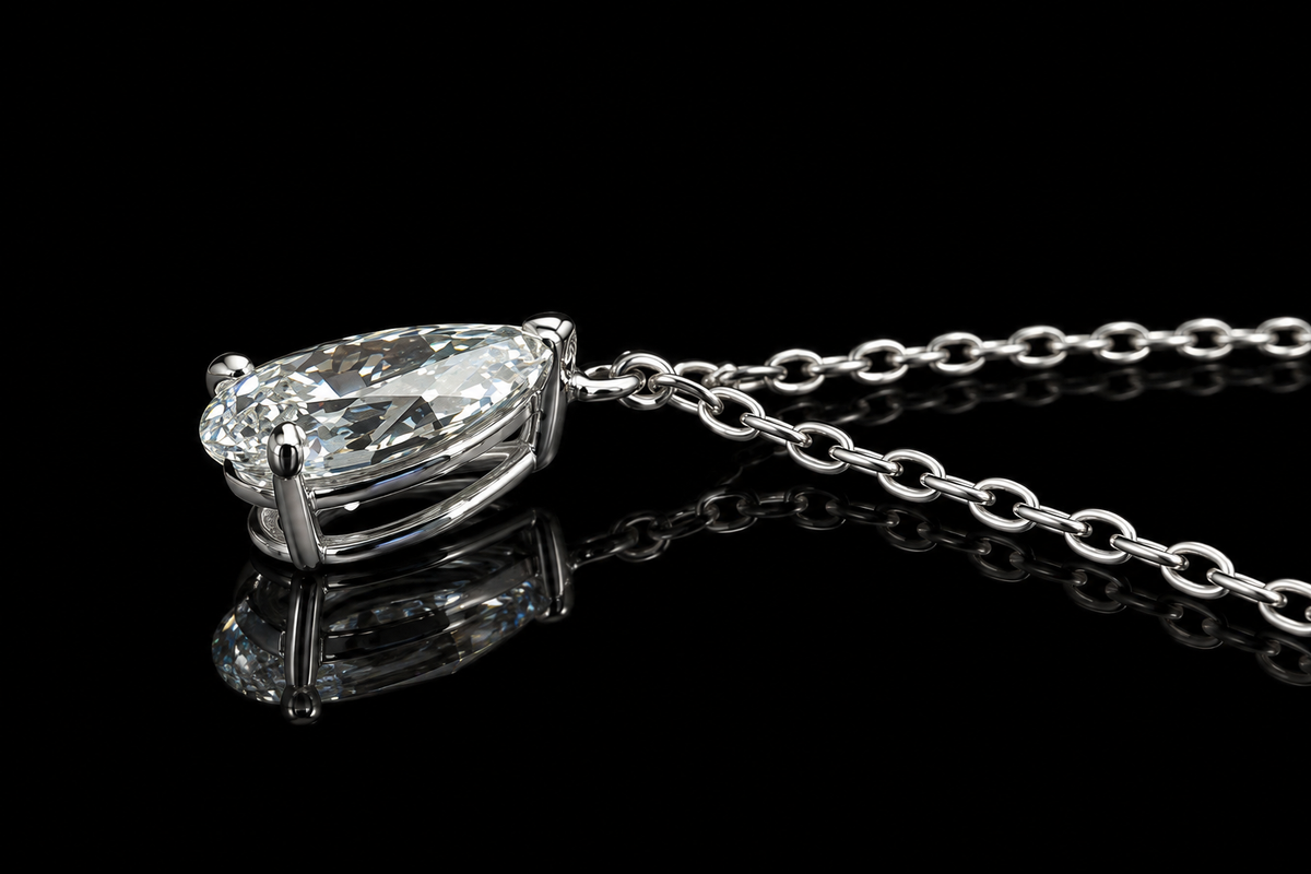 Pear Diamond Pendant (pend130)
